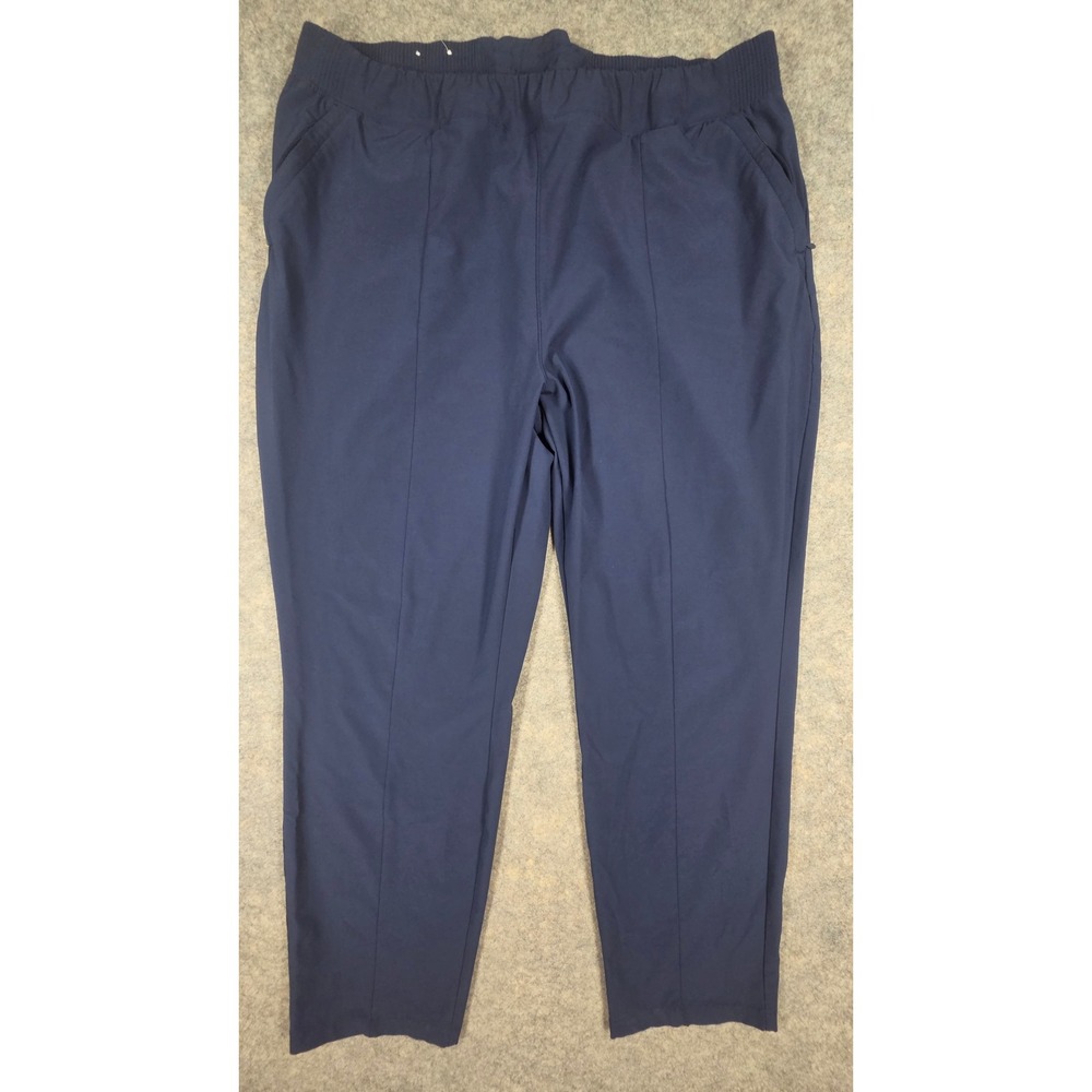 Columbia Sportswear Navy Blue Active Pants XXL Regular Elastic Waist Drawstring